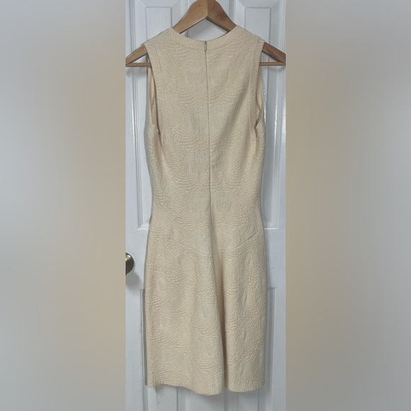 ALAIA Paris Dress Size 38 Italy Wool Blend Stretch Cream Quiet Luxury Minimalist - Picture 7 of 8